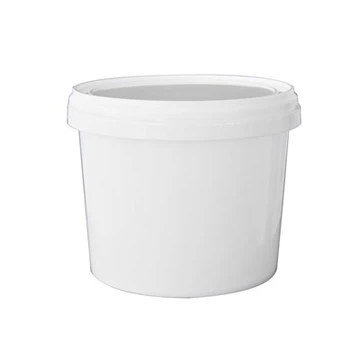 Cubo de plástico redondo de 8 cuartos